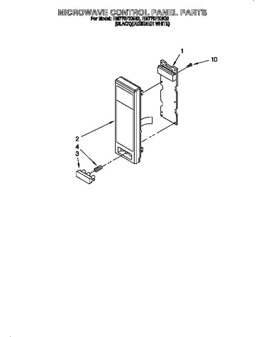 Microwave control panel