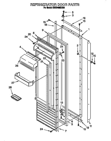 Refrigerator door