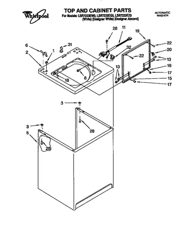 Top and cabinet