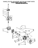 Brake, clutch, gearcase, motor and pump