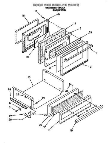 Door and broiler