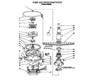 Roper WU0800B pump and sprayarm diagram