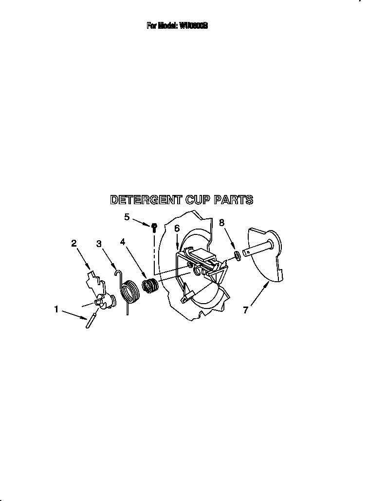 Detergent cup