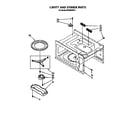 Whirlpool MT6900XW0 cavity and stirrer diagram