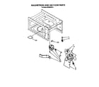 Whirlpool MT6900XW0 magnetron and airflow diagram