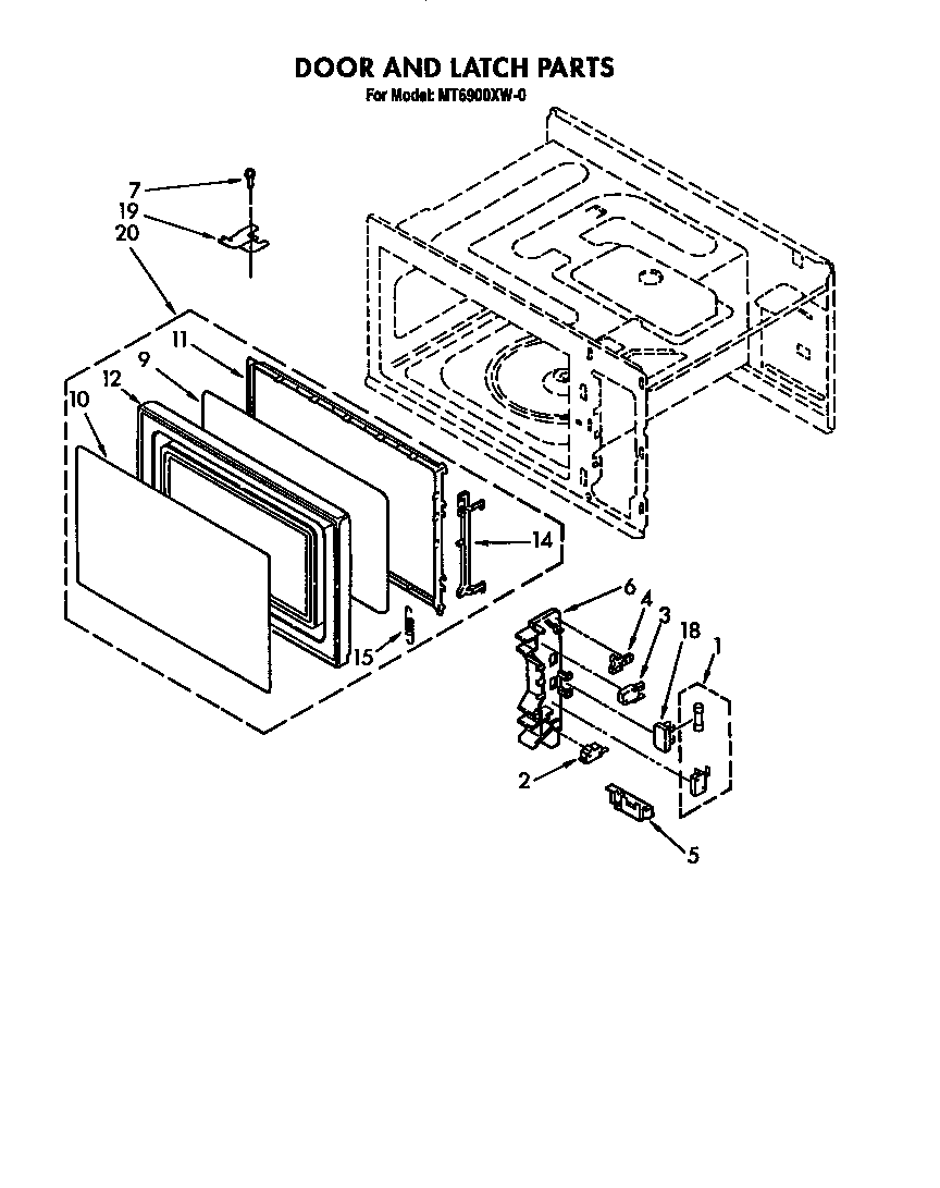 Door and latch