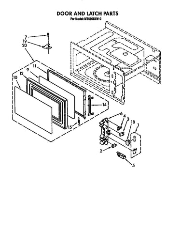 Door and latch