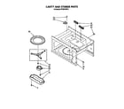Whirlpool MT6901XW0 cavity and stirrer diagram