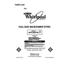 Whirlpool MT9160XYB0 front cover diagram