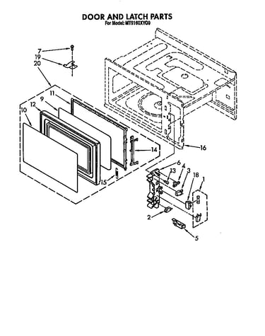 Door and latch