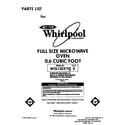 Whirlpool MT6120XYQ0 front cover diagram