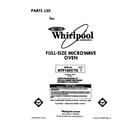 Whirlpool MT9160XYB1 front cover diagram
