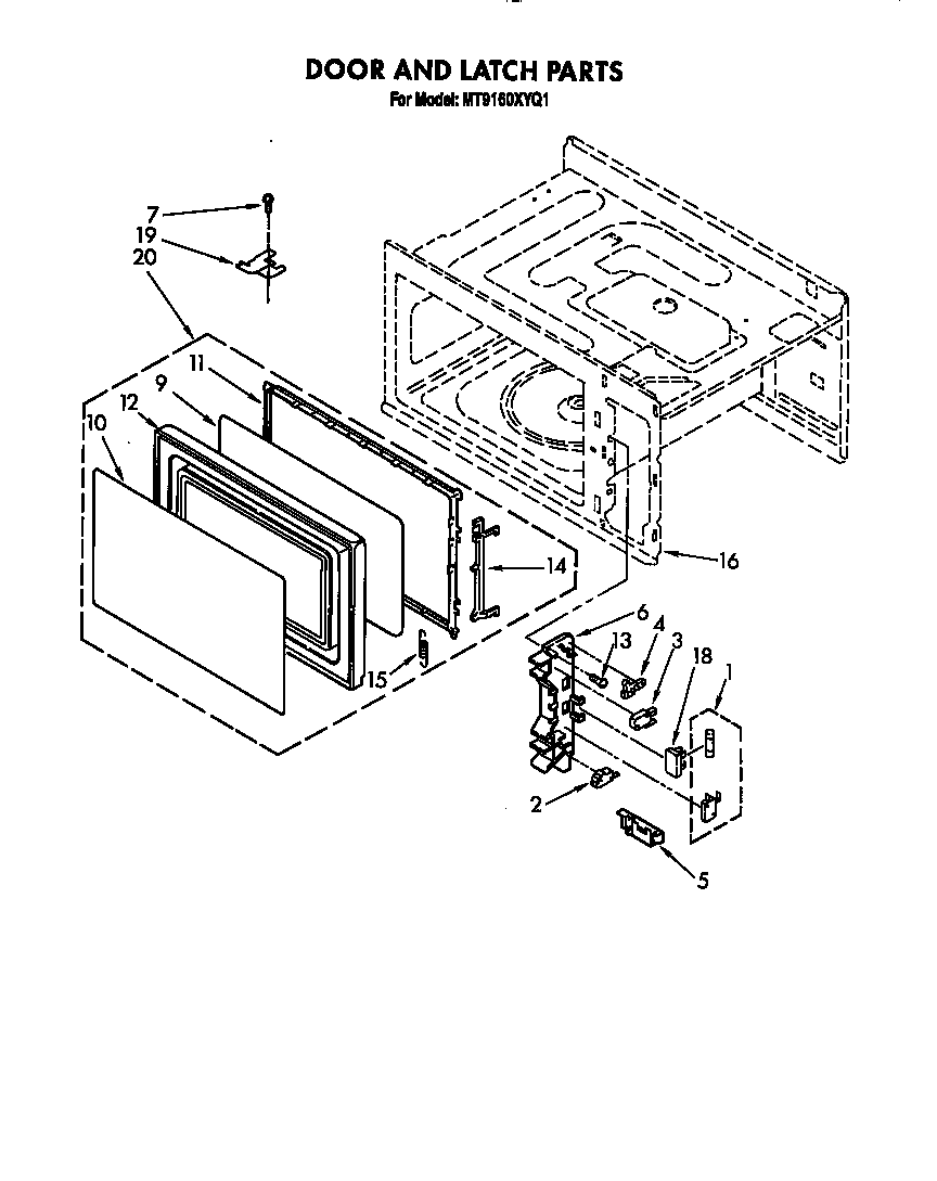 DOOR AND LATCH