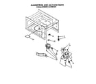 Whirlpool MT6901XW1 magnetron and air flow diagram