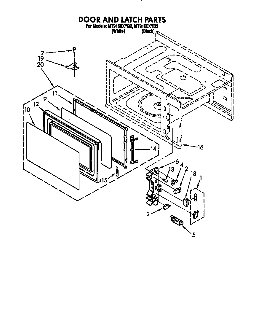 Door and latch