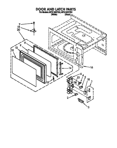 Door and latch