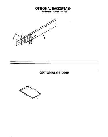 Optional backsplash/griddle