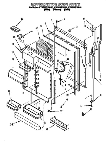 Refrigerator door