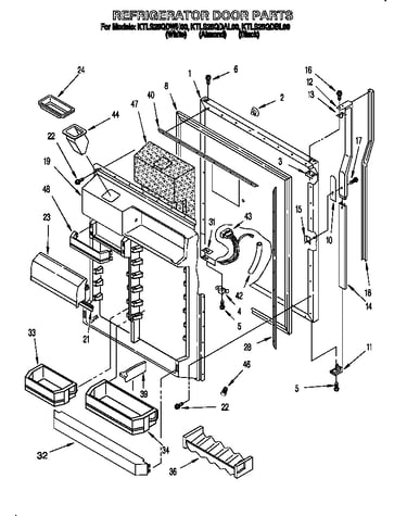 Refrigerator door