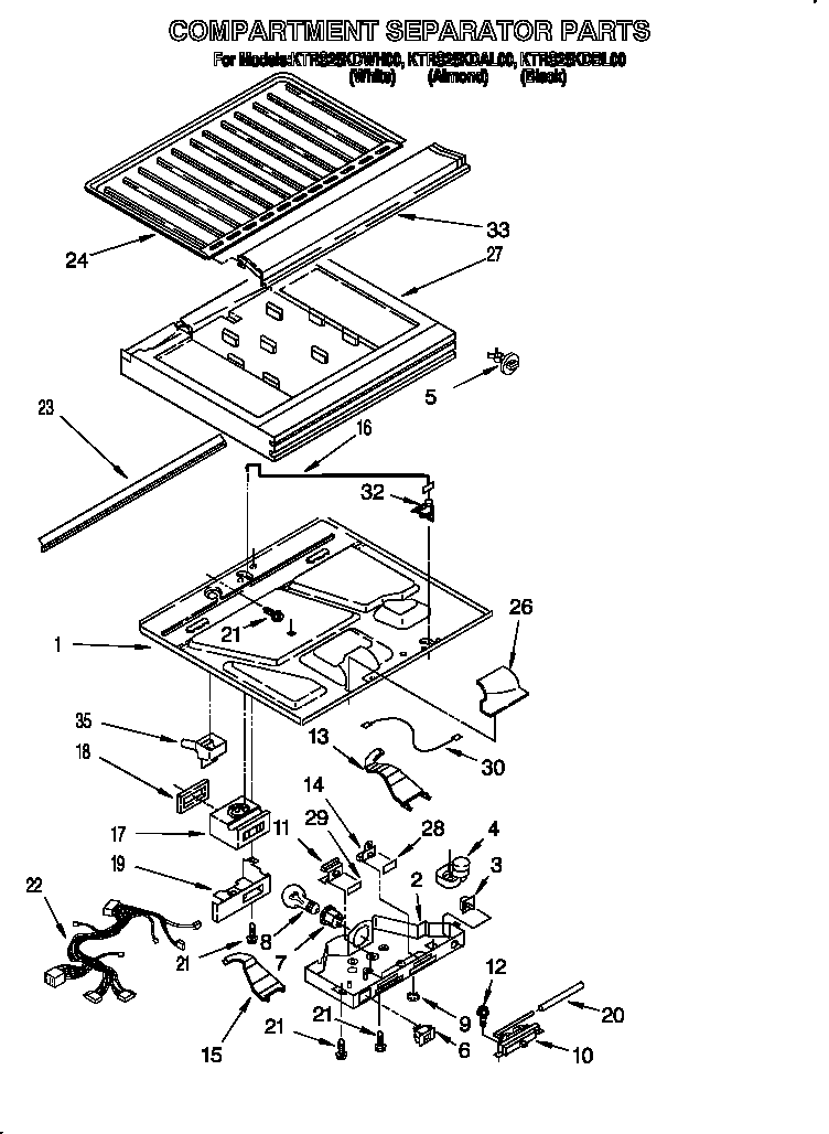 Compartment separator