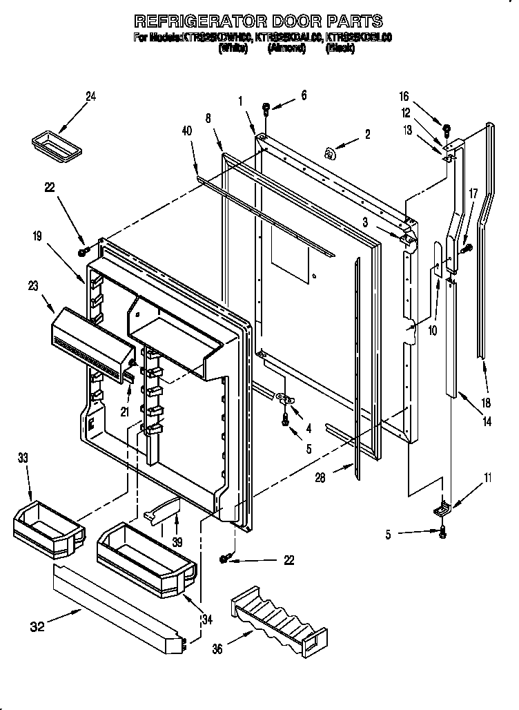 Refrigerator door