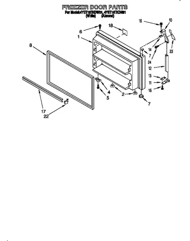 Freezer door