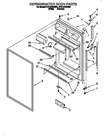 Refrigerator door