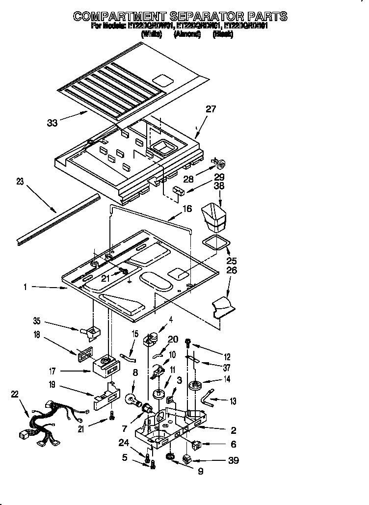 Compartment separator