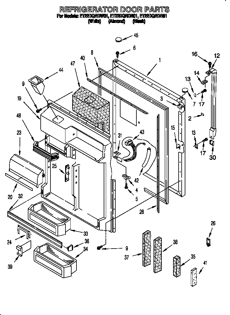 Refrigerator door