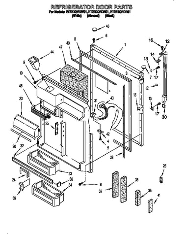 Refrigerator door