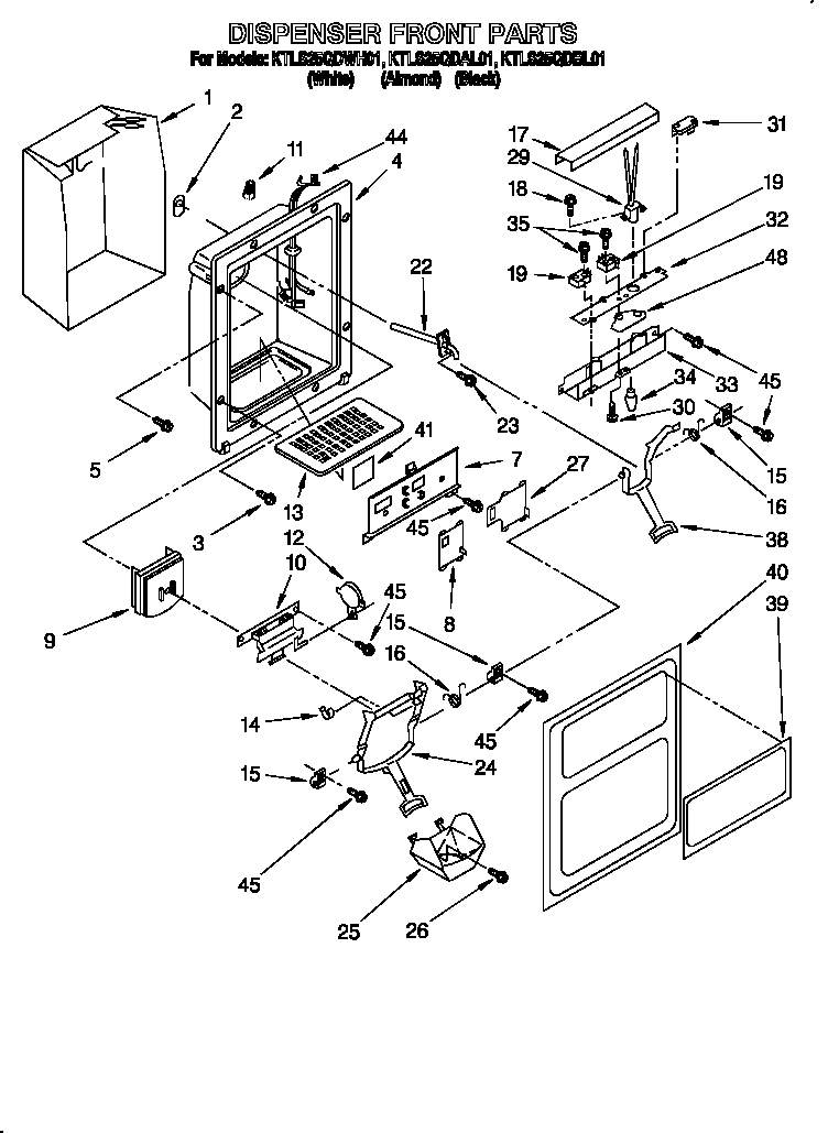 DISPENSER FRONT