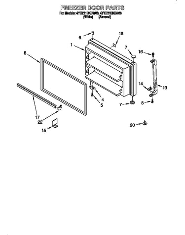 Freezer door