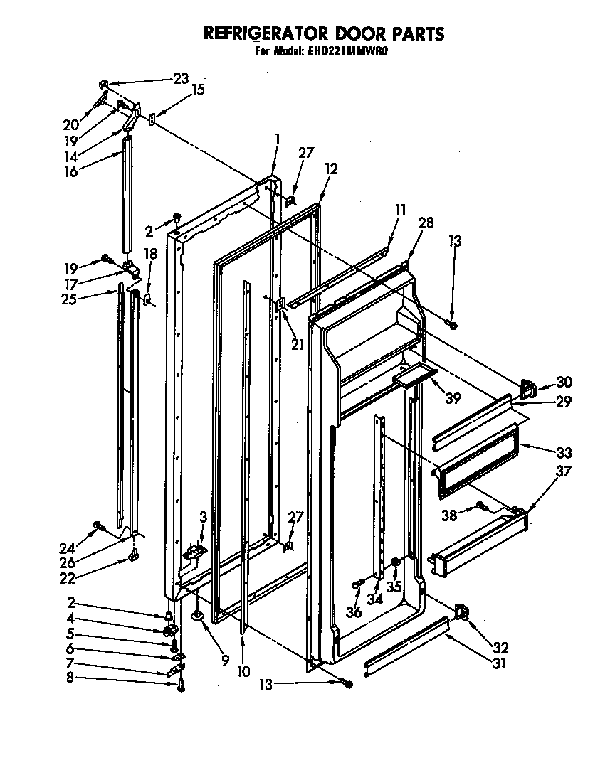 Refrigerator door