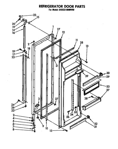 Refrigerator door