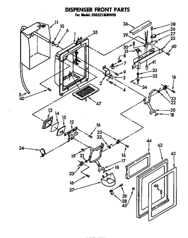 Dispenser front