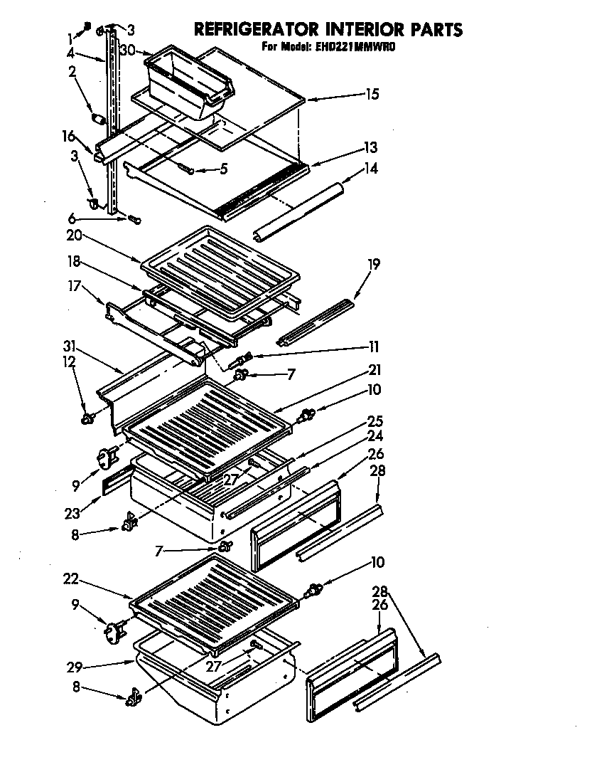 Refrigerator interior