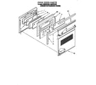 Whirlpool RS675PXBH0 oven door diagram