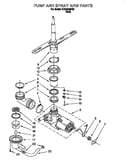 Pump and spray arm