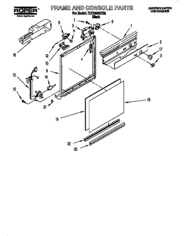 Frame and console