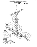 Pump and spray arm