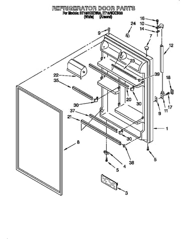 Refrigerator door