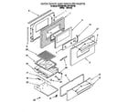 Whirlpool SF5140EYN5 oven door and broiler diagram