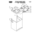 Roper RAS8245EN0 top and cabinet diagram