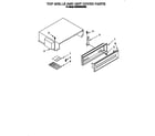 KitchenAid KSSS36QDX02 top grille and unit cover diagram