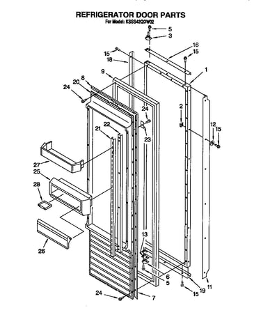 Refrigerator door