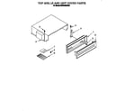 KitchenAid KSSS42QDX02 top grille and unit cover diagram