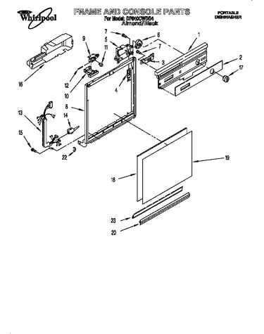 Frame and console