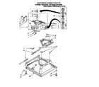 Whirlpool LXR7144EW0 machine base diagram