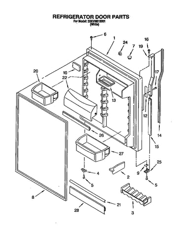 Refrigerator door