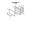 Bauknecht 3XKVN515001 freezer door diagram